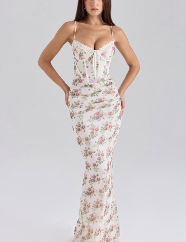 Halter Neck Dot Midi