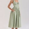 Halter Neck Sage Midi