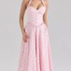 Stretch Cotton Rose Midi