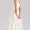 Crisp White Bow Midi
