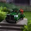 Vintage Style Solar Pickup Truck Garden Accent