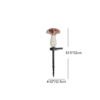 Contemporary Creative Colorful Mushroom Glass Shape LED Solar Waterproof Lawn Insert Light For Garden
