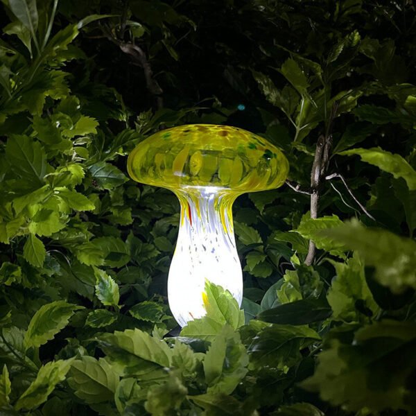 03_535ffd54-bfc5-4d00-9c77-077371ed5a0f Contemporary Creative Colorful Mushroom Glass Shape LED Solar Waterproof Lawn Insert Light For Garden