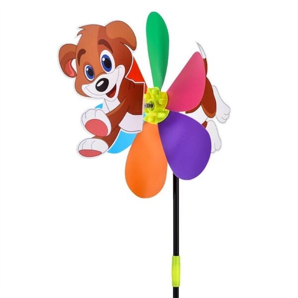 Cartoon 3D Large Animal Bee Six Colors Three-dimensional Windmill Wind Spinner Whirligig Yard Garden Decor