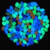 Glowing Garden Pebbles 50pcs Luminous Decorative Stones For Path Patio Yard