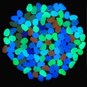 Glowing Garden Pebbles 50pcs Luminous Decorative Stones For Path Patio Yard