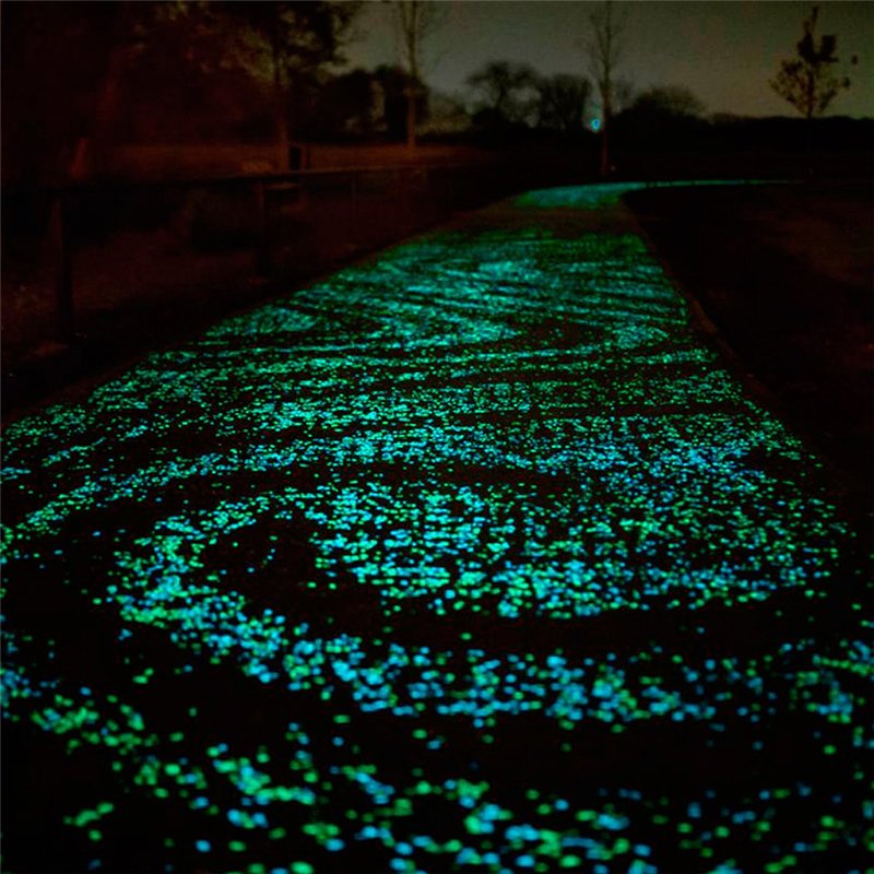 Glowinthedark Decorative Garden Pebbles 50pcs Luminous Rocks For Pathway Patio Lawn Yard - 4