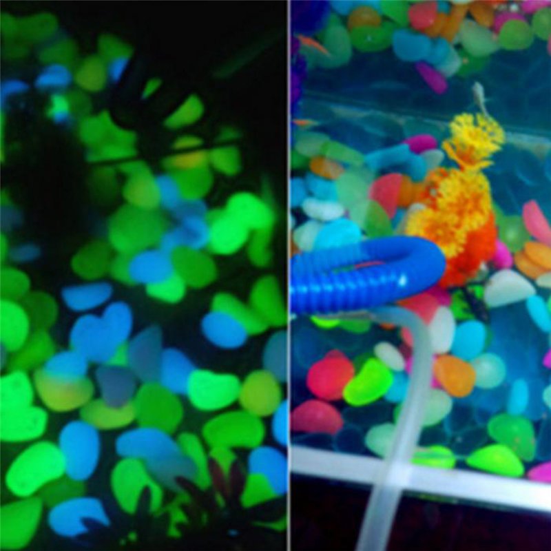 Glowinthedark Decorative Garden Pebbles 50pcs Luminous Rocks For Pathway Patio Lawn Yard - 5