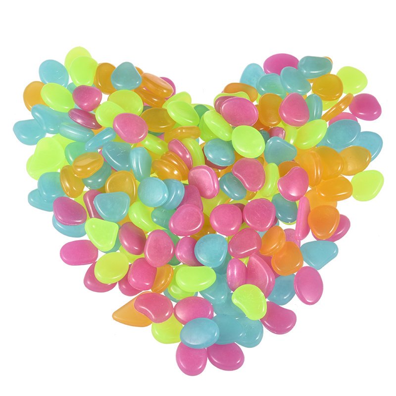 Glowinthedark Decorative Garden Pebbles 50pcs Luminous Rocks For Pathway Patio Lawn Yard - 9