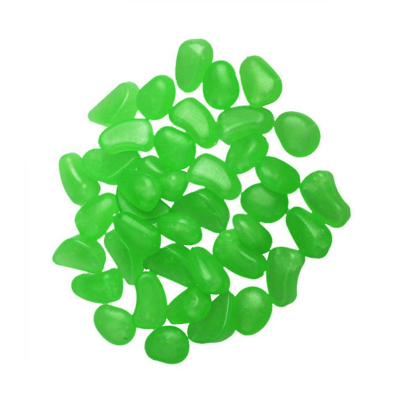 Glowinthedark Decorative Garden Pebbles 50pcs Luminous Rocks For Pathway Patio Lawn Yard - 13