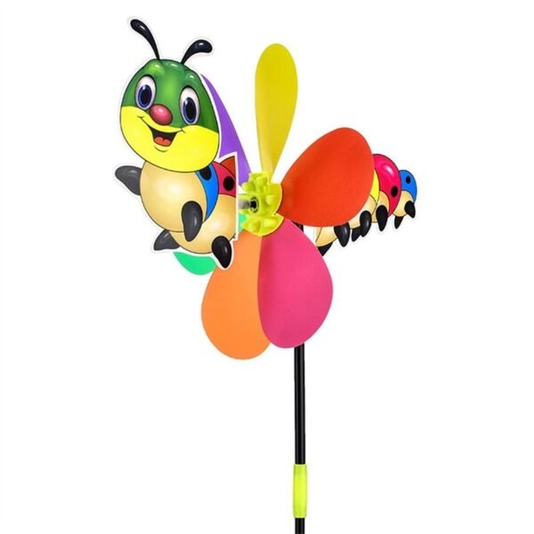 Cartoon 3D Large Animal Bee Six Colors Three-dimensional Windmill Wind Spinner Whirligig Yard Garden Decor