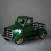 Vintage Style Solar Pickup Truck Garden Accent