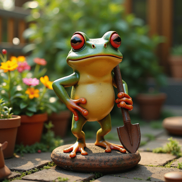 Froggy Hangouts - Resin Garden Frog Ornaments