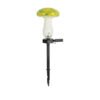Contemporary Creative Colorful Mushroom Glass Shape LED Solar Waterproof Lawn Insert Light For Garden