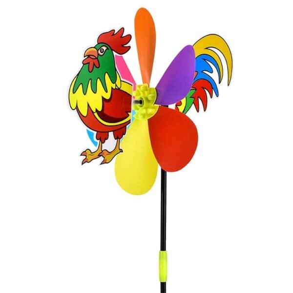 Cartoon 3D Large Animal Bee Six Colors Three-dimensional Windmill Wind Spinner Whirligig Yard Garden Decor