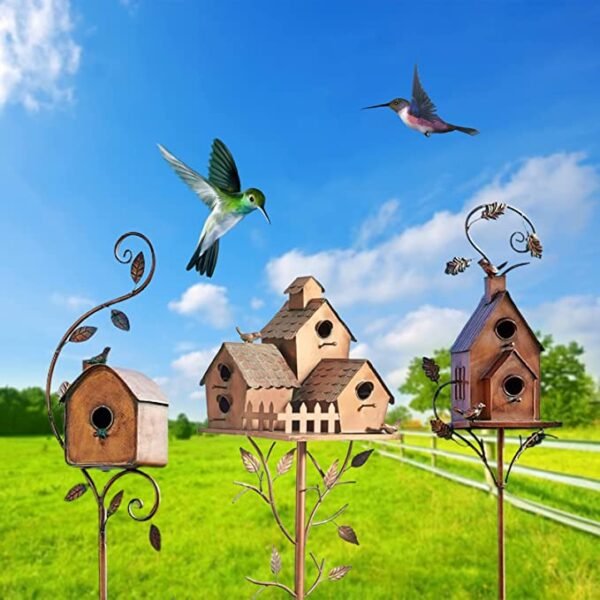 CopyBirdhouse Garden Stakes