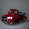 Vintage Style Solar Pickup Truck Garden Accent
