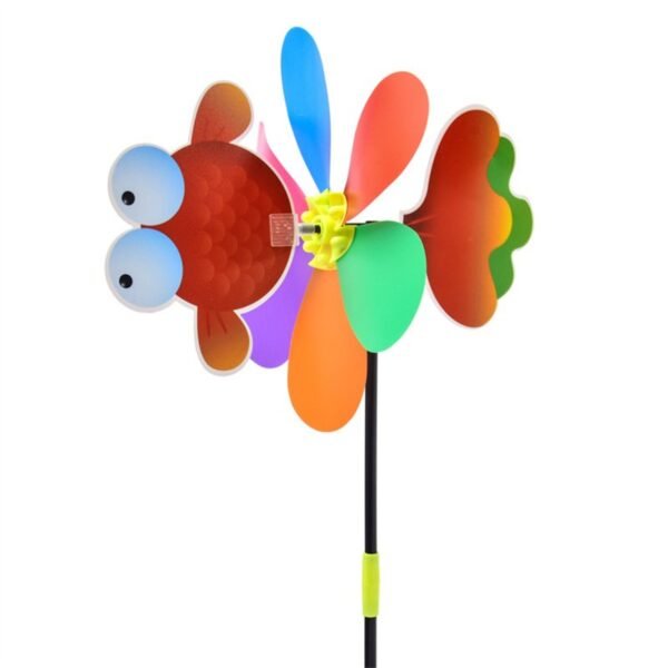 Cartoon 3D Large Animal Bee Six Colors Three-dimensional Windmill Wind Spinner Whirligig Yard Garden Decor